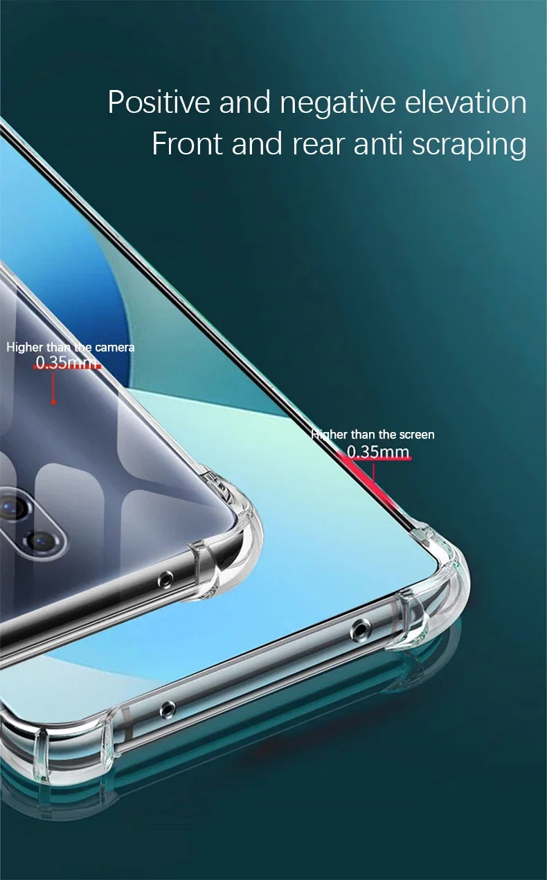 Transparent TPU Silicone Soft Phone Case for Oppo Reno2 Z F Reno 2 2Z 2F 10X