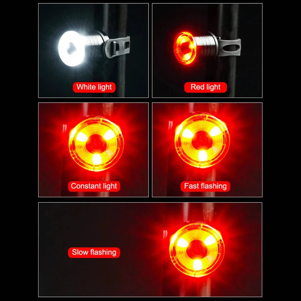 Fietsachterlicht, zaklamp voor fietsen, led, waterdicht