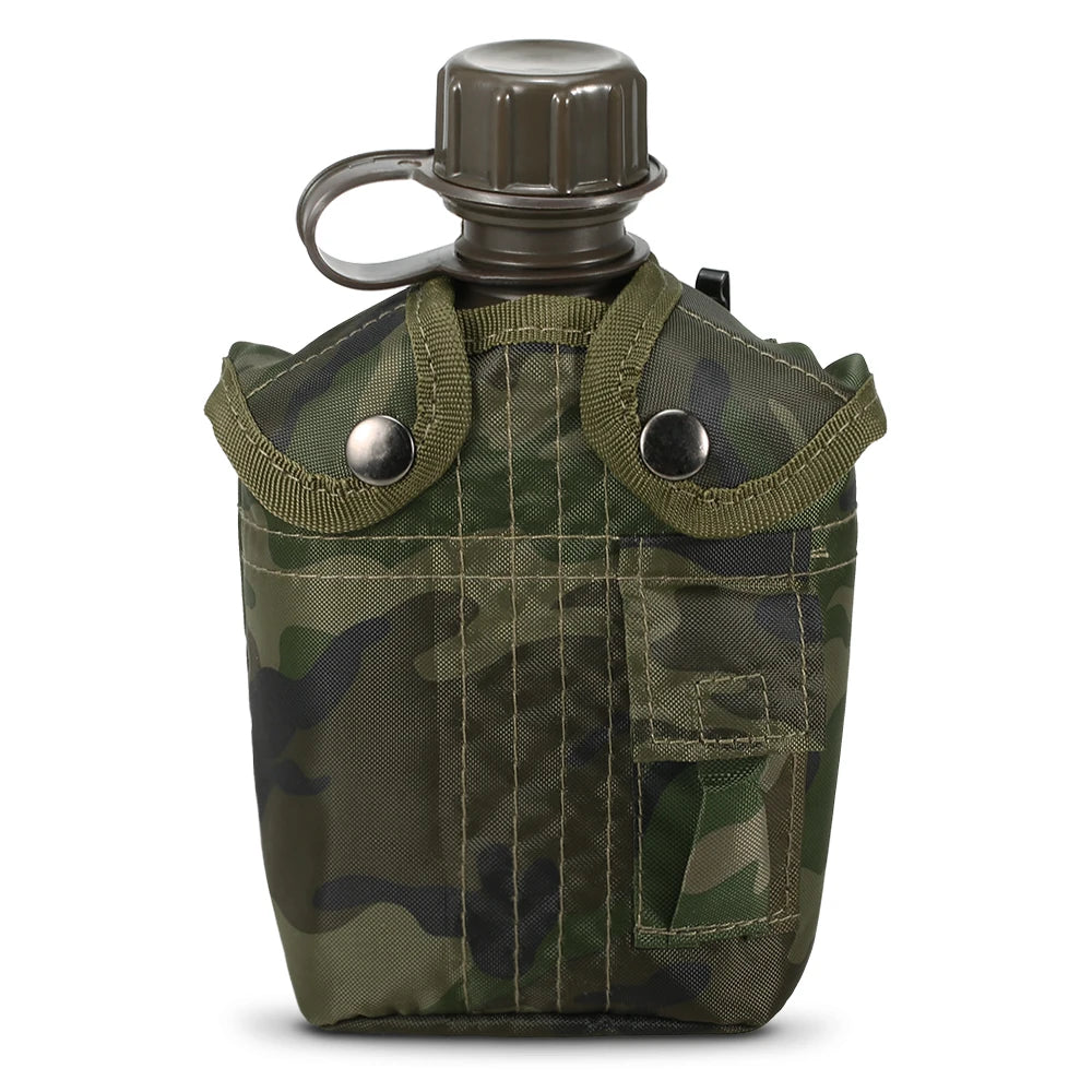 1L Grote capaciteit Waterkoker Buiten Camouflage Militaire Kantine Fles