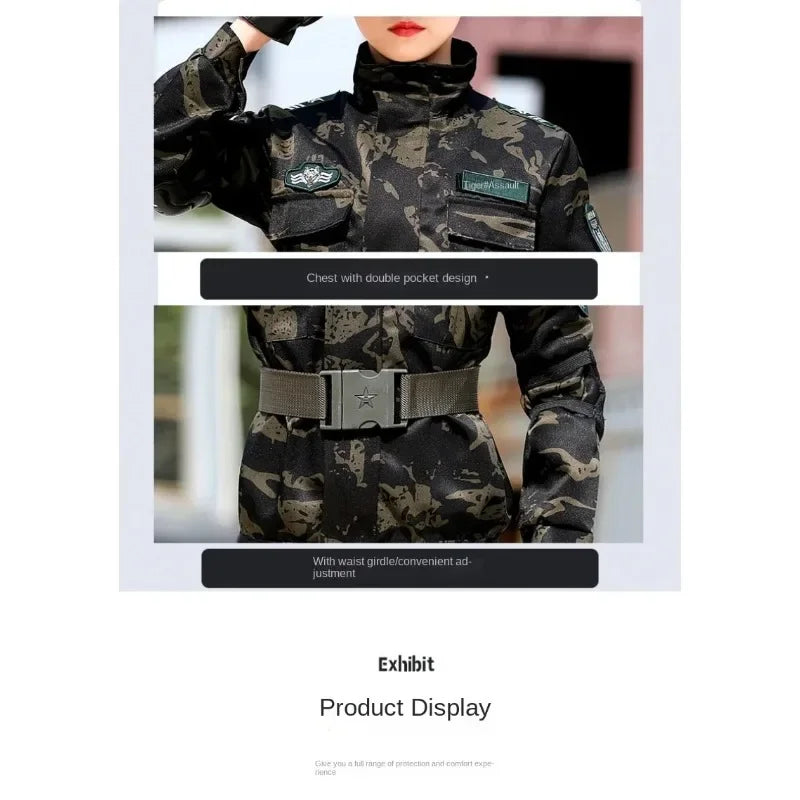 Tactical Military Uniform for Children s Day Camouflag Disguise Adult