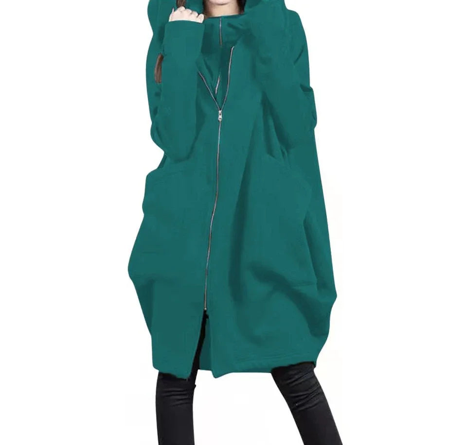 Hoodies Baggy Hooded Sweatshirt for Women Full Zip Up Woman Tops With Zipper In Loose Harajuku