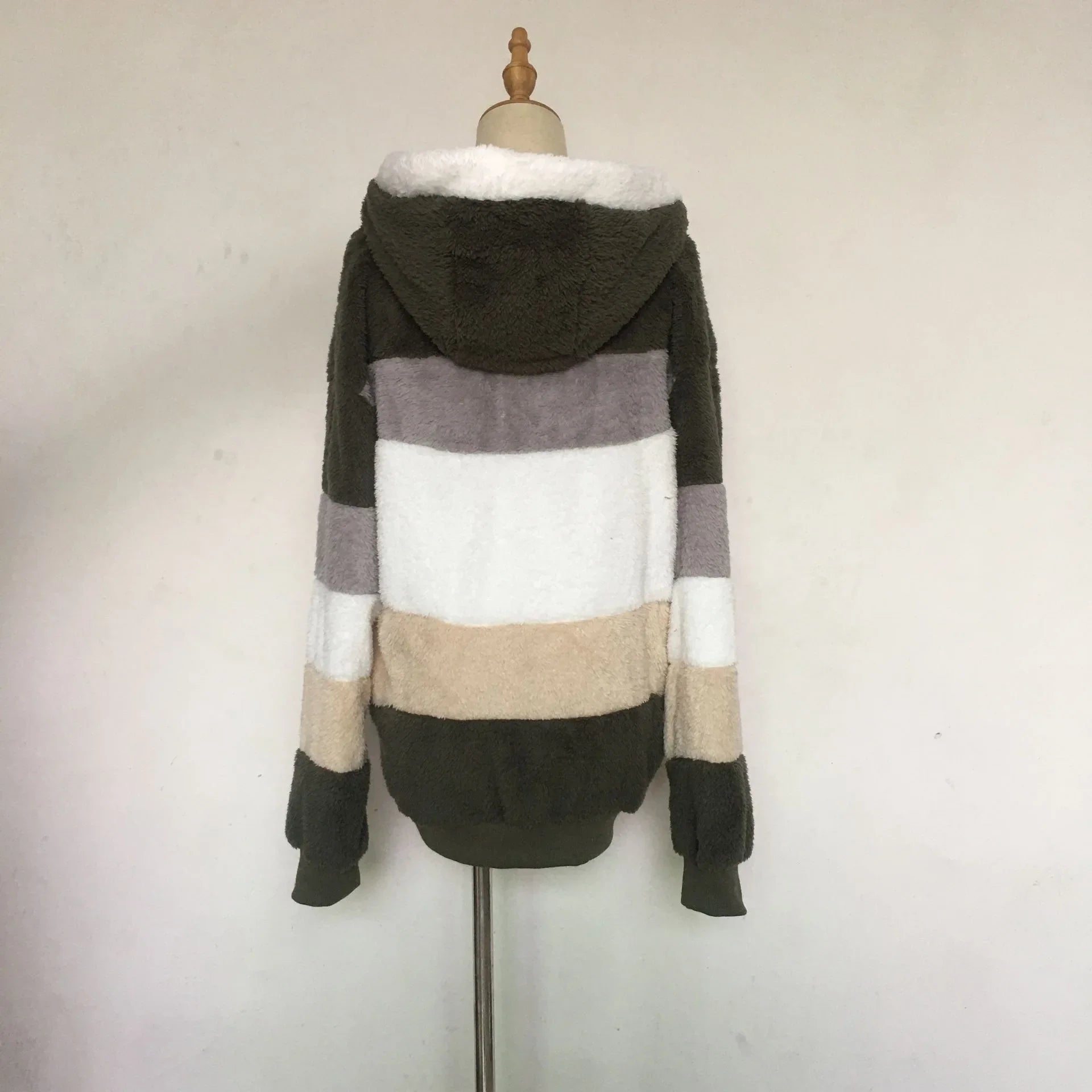 Oversized jas voor dames, herfst/winter, warme, zachte capuchon met capuchon