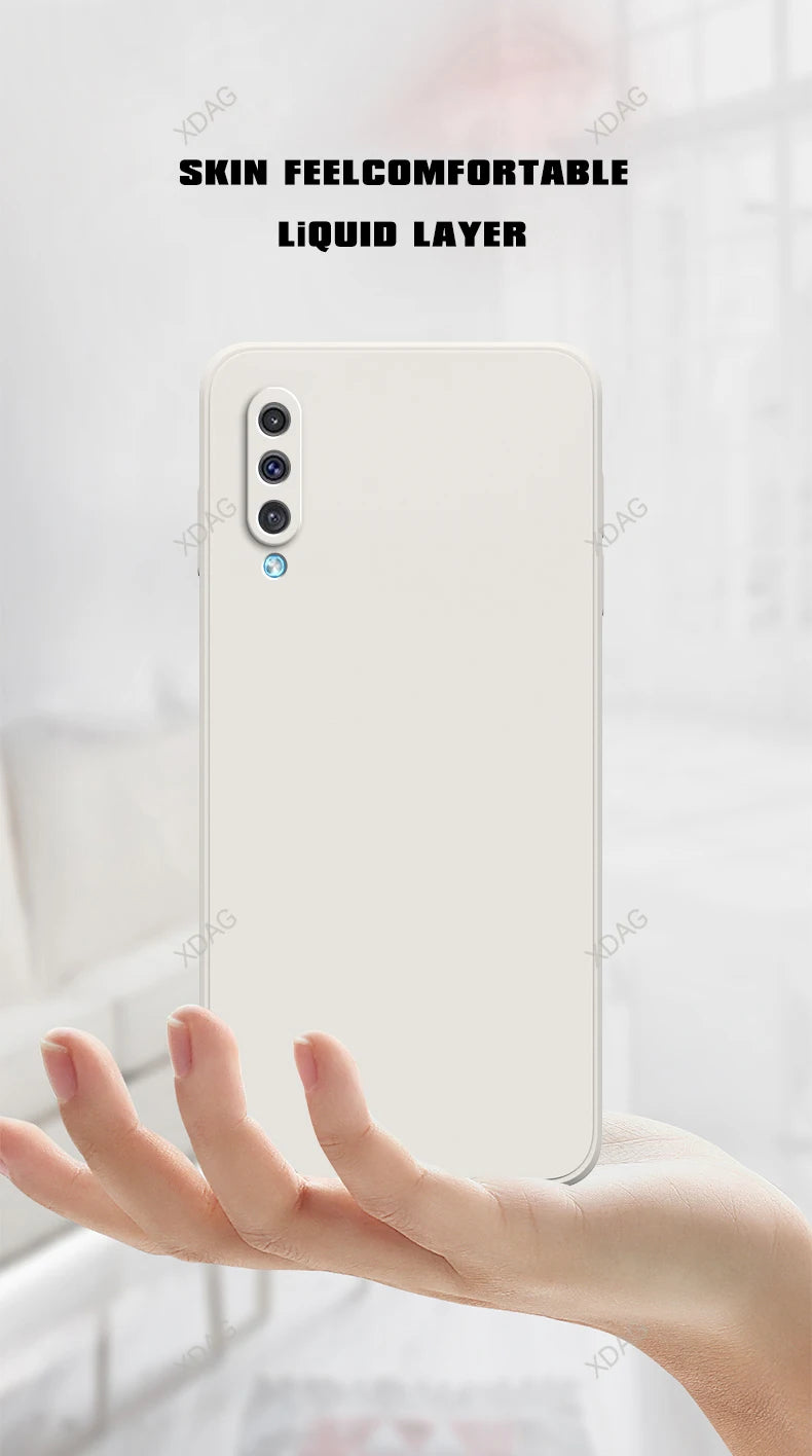 Telefoonhoesje voor Samsung Galaxy A70 A70e A70s A50 A50s Camerabeschermingsvloeistof