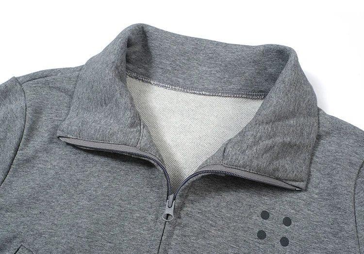 Coltruien voor dames, effen ritsontwerp, chique Koreaanse stijl, eenvoudig