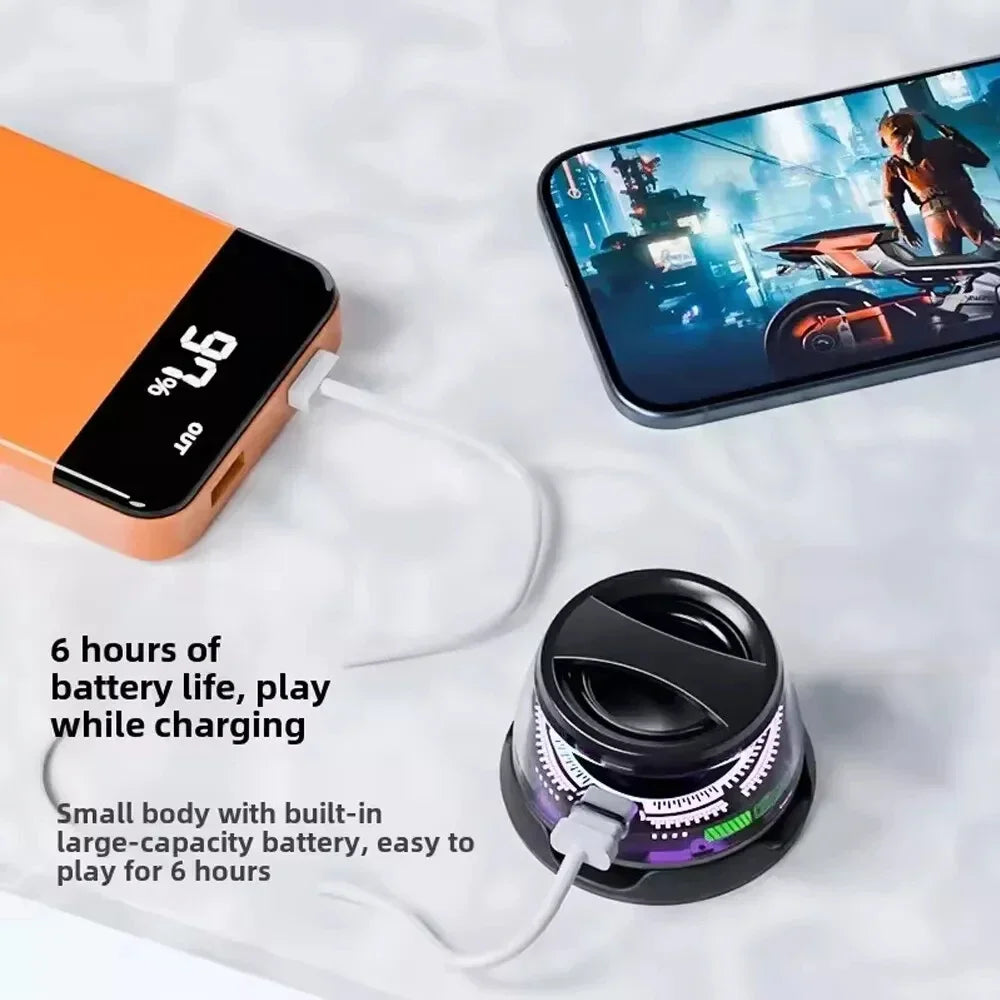 Mini Portable Bluetooth Speaker G200 RGB Color Light Magnetic Speaker Bt5.3