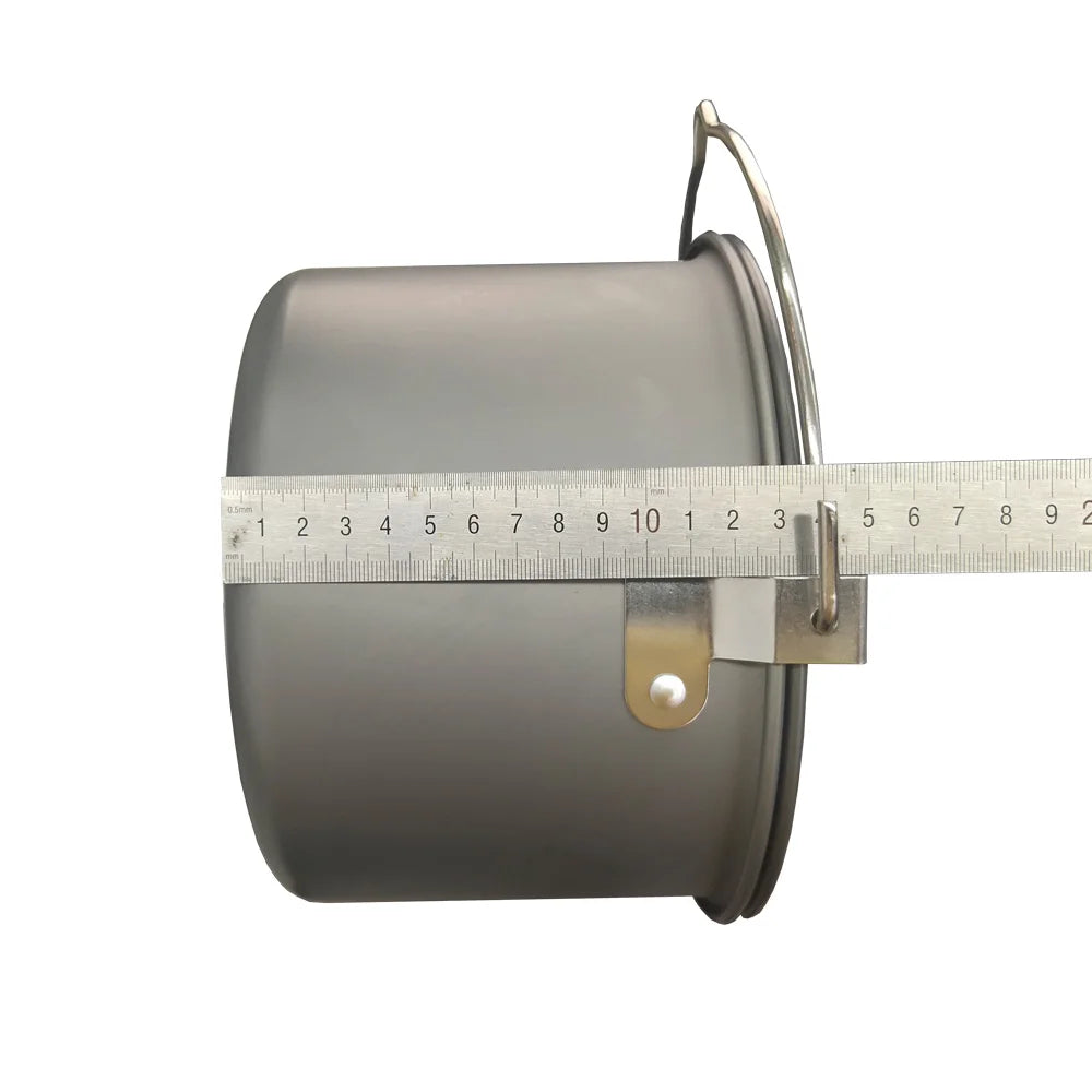 Outdoor Tableware Big Capacity Aluminum Alloy Camping Picnic Hanging Cookware