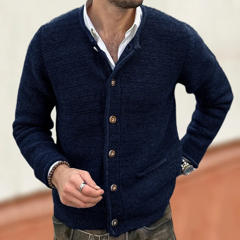 Casual Long Sleeve Slim Knitting Sweater Mens Cardigans Fall Winter Fashion