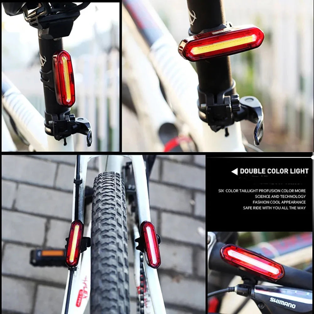 MTB Racefiets Achterlicht USB Oplaadbaar LED Fiets Achterlicht Eenvoudig te Installeren