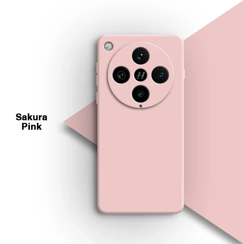 Basic telefoonhoesje voor Oppo Find X8 Pro X8Pro 5G Classic Square vloeibare siliconen