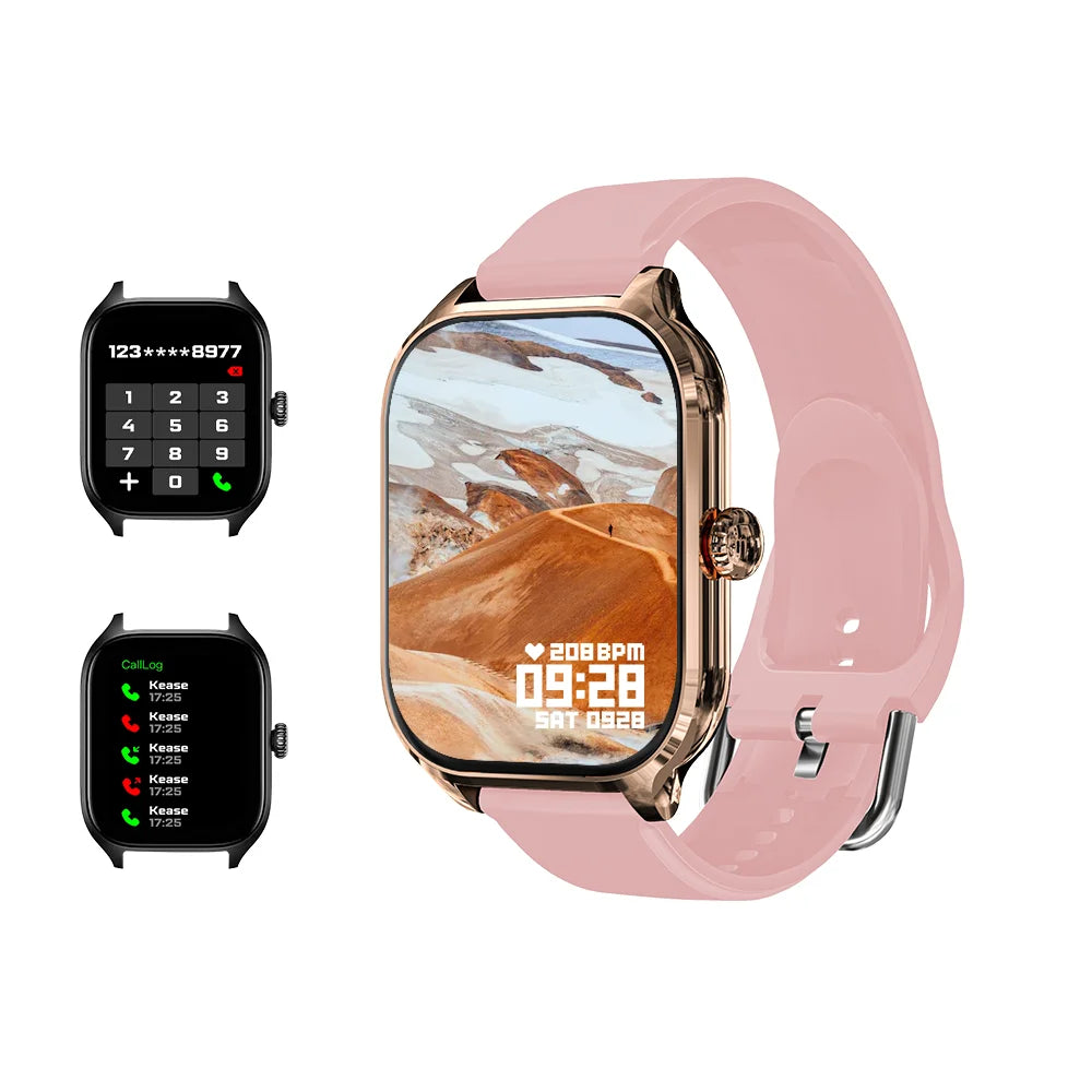 Laxasfit H9 Smart Watch Bellen Oproepen Beantwoorden Oefeningen Tracken Hartslag