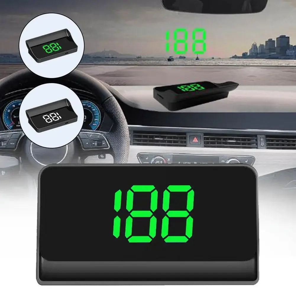 Auto Head-Up HD Display GPS Snelheidsmeter Snelheid KMH Digitale HUD Voorruit
