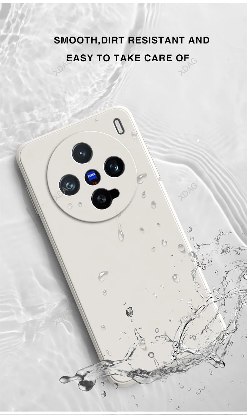 Eenvoudige telefoonhoes voor Vivo X200 Pro Mini 5G 6.31 Hoogwaardige vloeibare siliconen