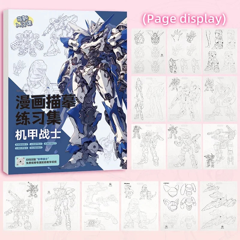 Cartoon Coloring Book Beginner Painting Technique Workbook Comic Manga Images