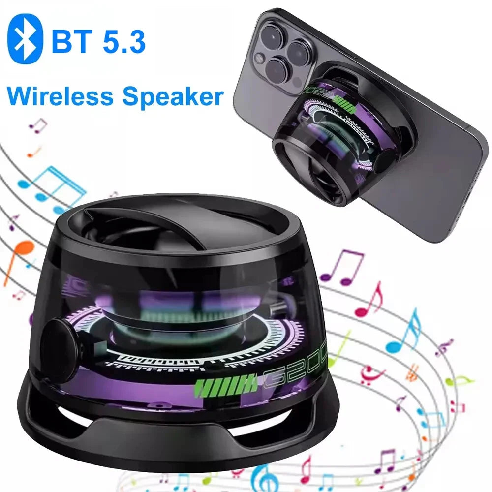 Mini Portable Bluetooth Speaker G200 RGB Color Light Magnetic Speaker Bt5.3