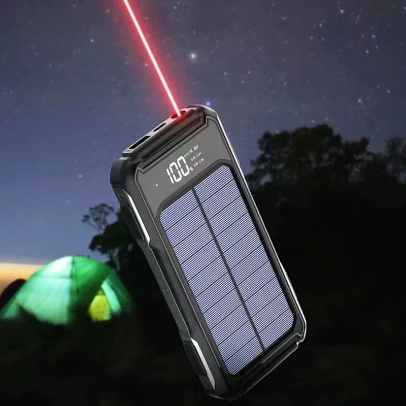 80000mAh Large Capacity Portable Outdoor Solar Mobile Power 4 in 1 Built in