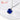 S925 Silver 4ct 9 9mm cushion shape grown royal Blue Cornflower blue Sapphire with inclusions