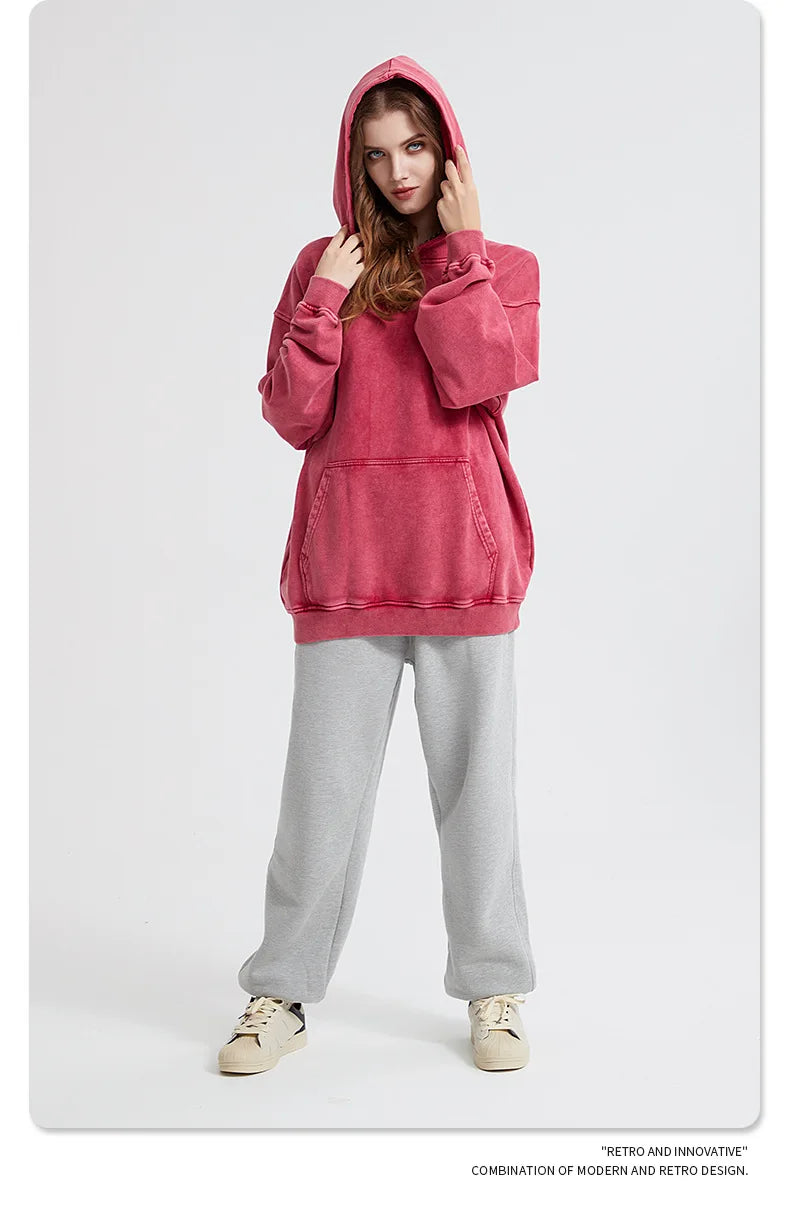 Bornladies Retro Verdikte Hoodie Mode Warme Trui 100% Katoen Dames Trend