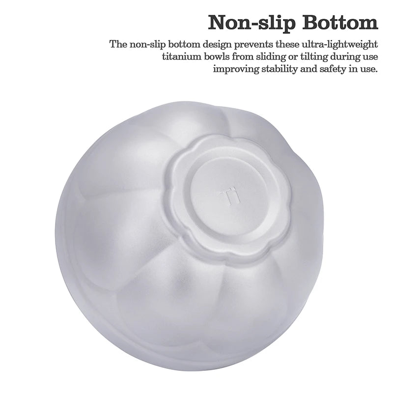 Boundless Voyage 500ml 800ml Titanium Double Wall Insulated Bowl Lightweight
