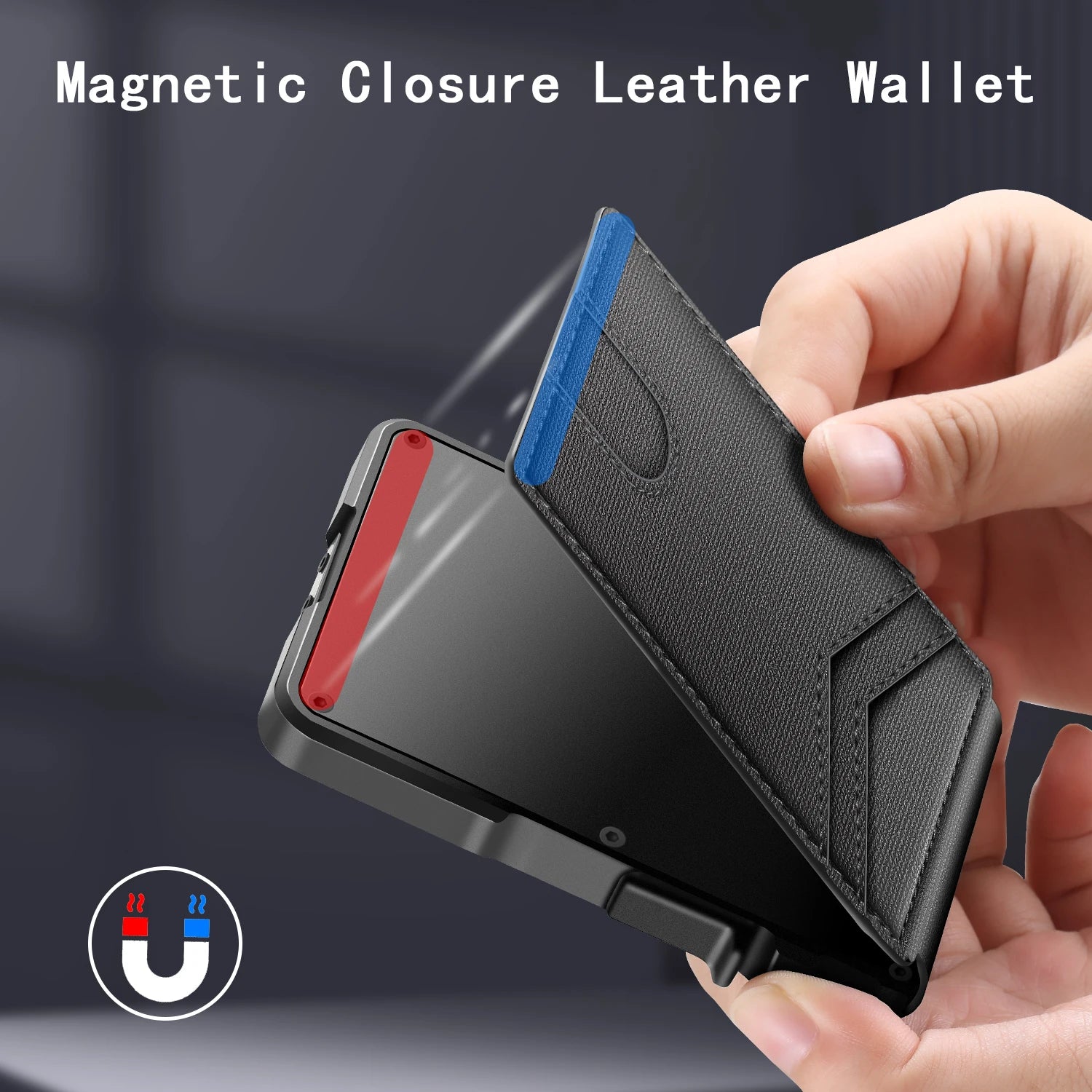 Mens Wallet Tactical Bifold Wallets for Men Metal Rfid Blocking Aluminum Money