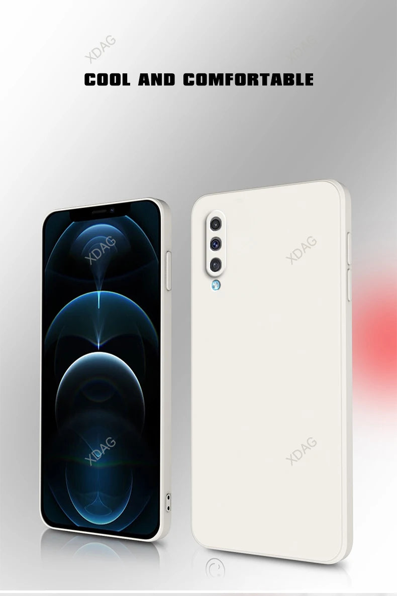 Telefoonhoesje voor Samsung Galaxy A70 A70e A70s A50 A50s Camerabeschermingsvloeistof