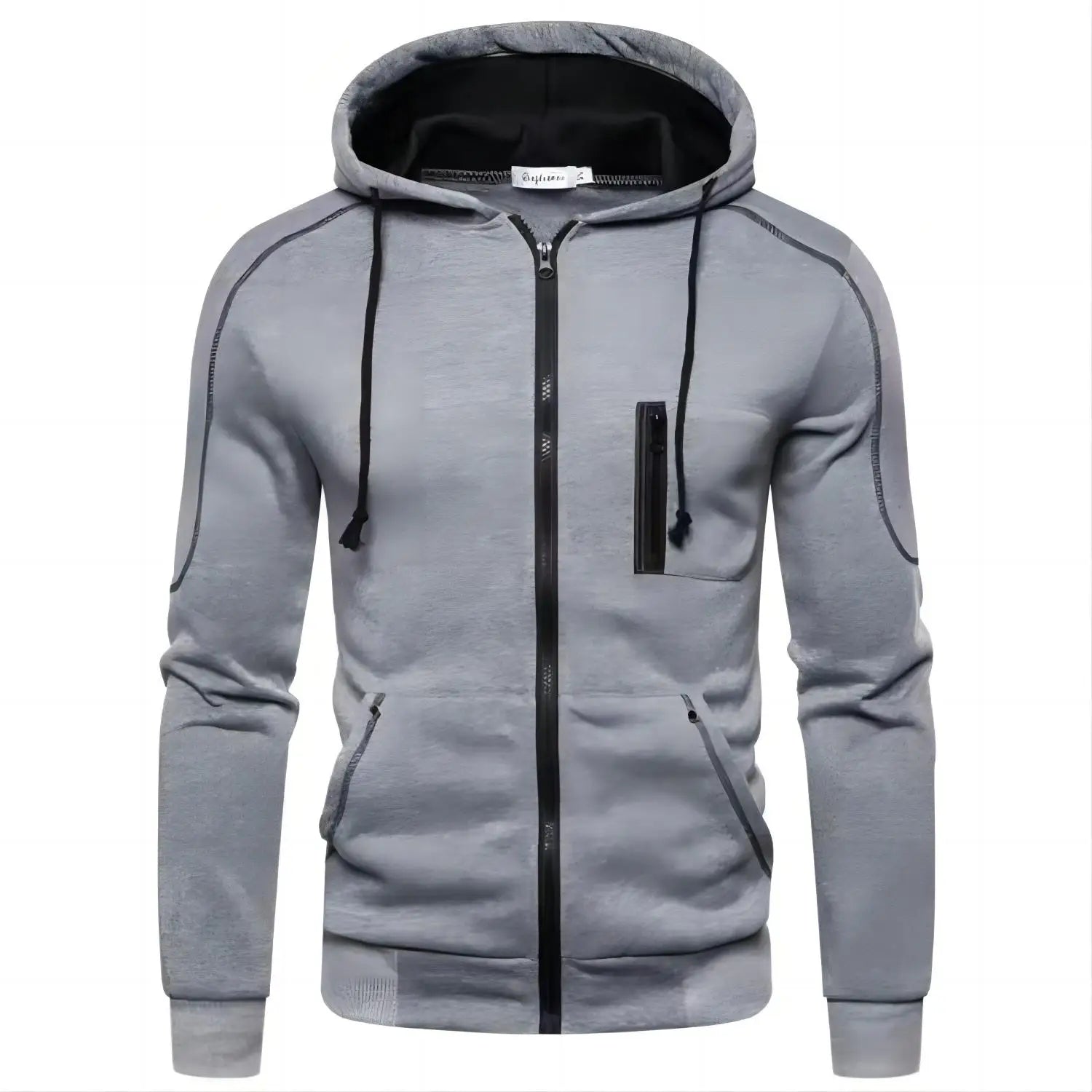 Men s Hoodie Jacket Streetwear Long Sleeve Sweatshirts Zipper Hooded Pullover