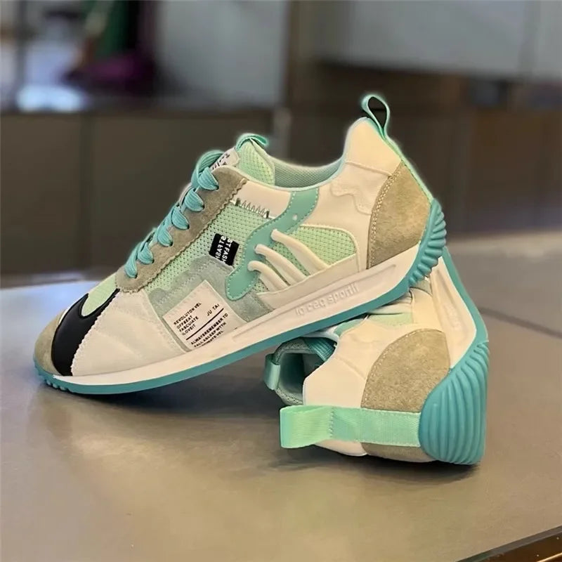 Autumn Breathable Men s Casual Shoes Sporty Thick Bottom Popular Internet Red Summer Trendy Shoes