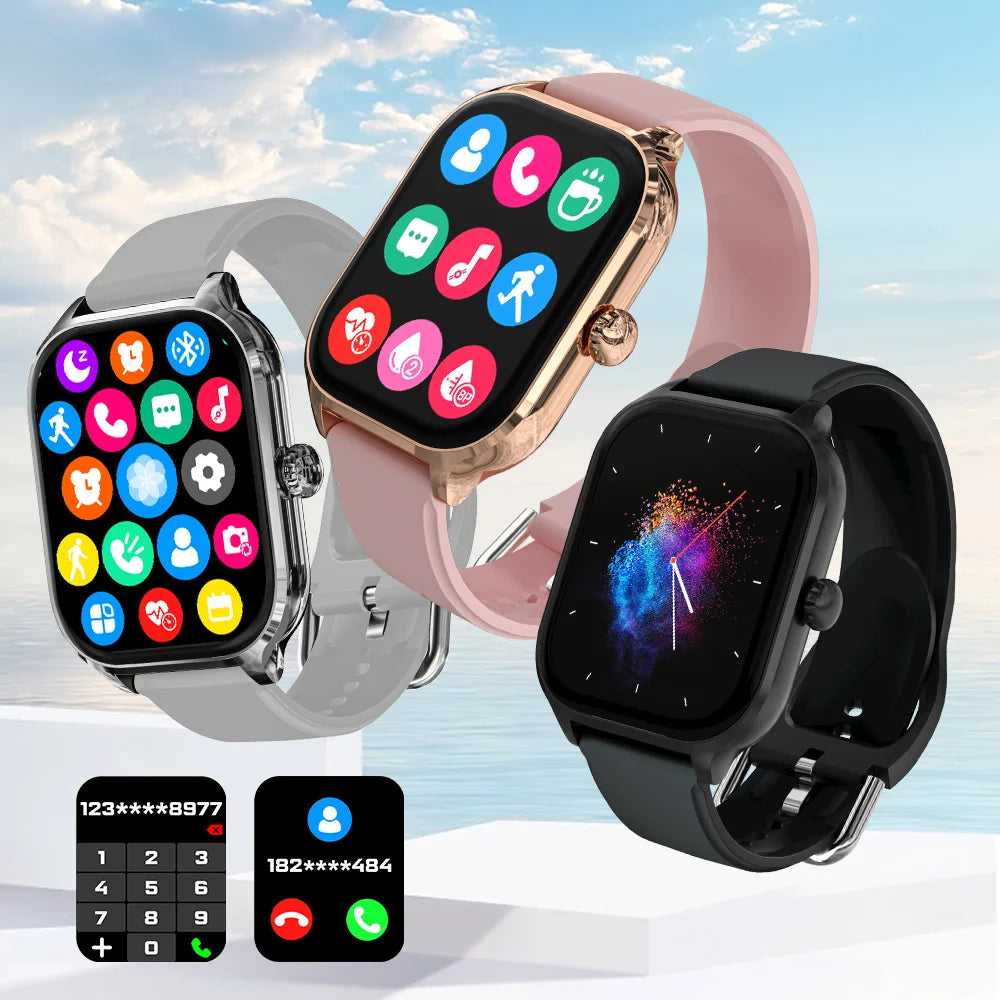 Laxasfit H9 Smart Watch Bellen Oproepen Beantwoorden Oefeningen Tracken Hartslag