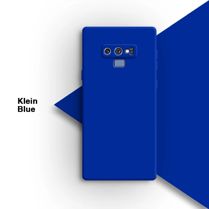 Vierkant vloeibaar siliconen hoesje voor Samsung Galaxy Note9 Note 9 telefoonhoesje Candy