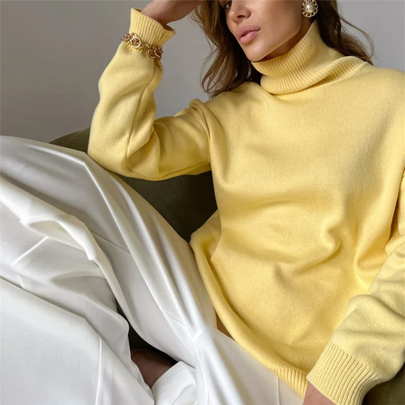 Bornladies Groene coltrui met split dames herfst en winter warm