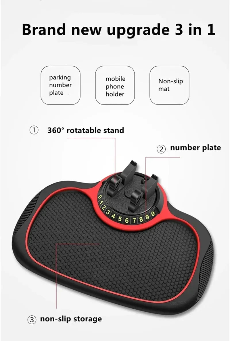 MultiFunction Car Anti Slip Mat Auto Phone Holder Non Slip Sticky Anti Slide