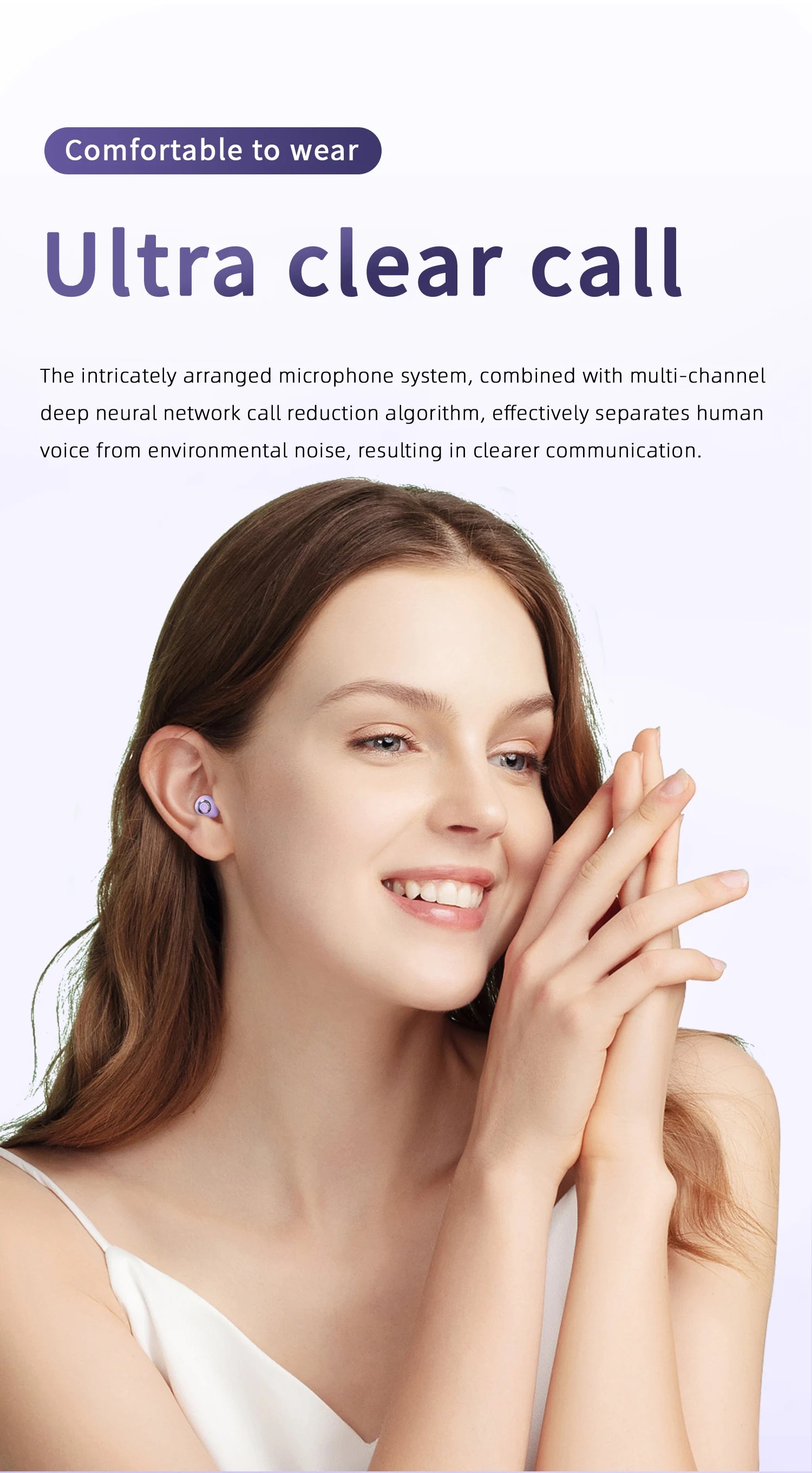 Hanging Rope Bluetooth Earphones With Dual Ear Ultra Small And Mini Semi In