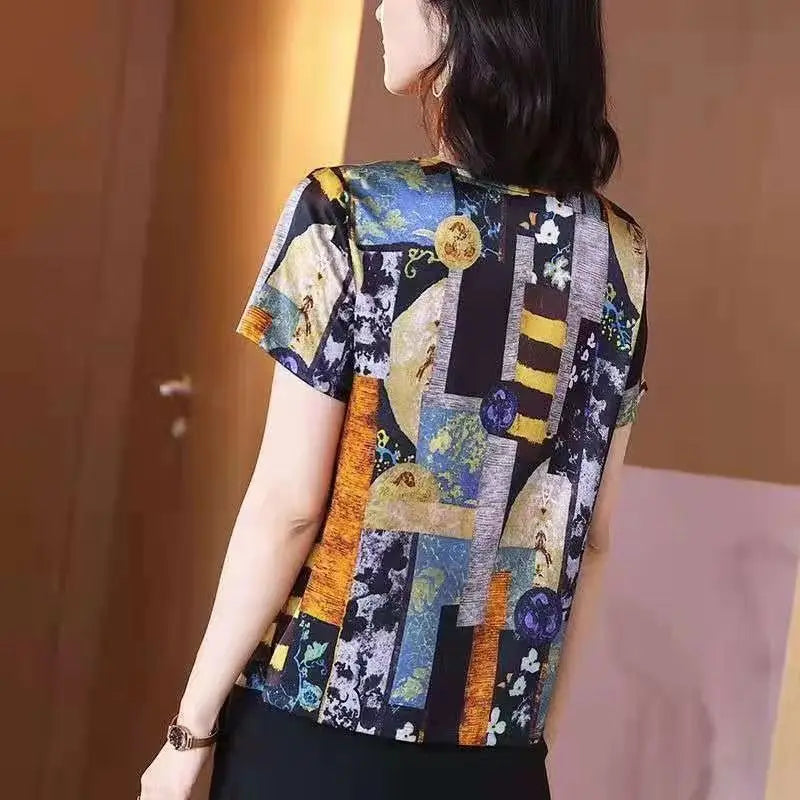 Dames T-shirt Zomer Korte Mouw Trui T-shirts Losse Dameskleding O-hals