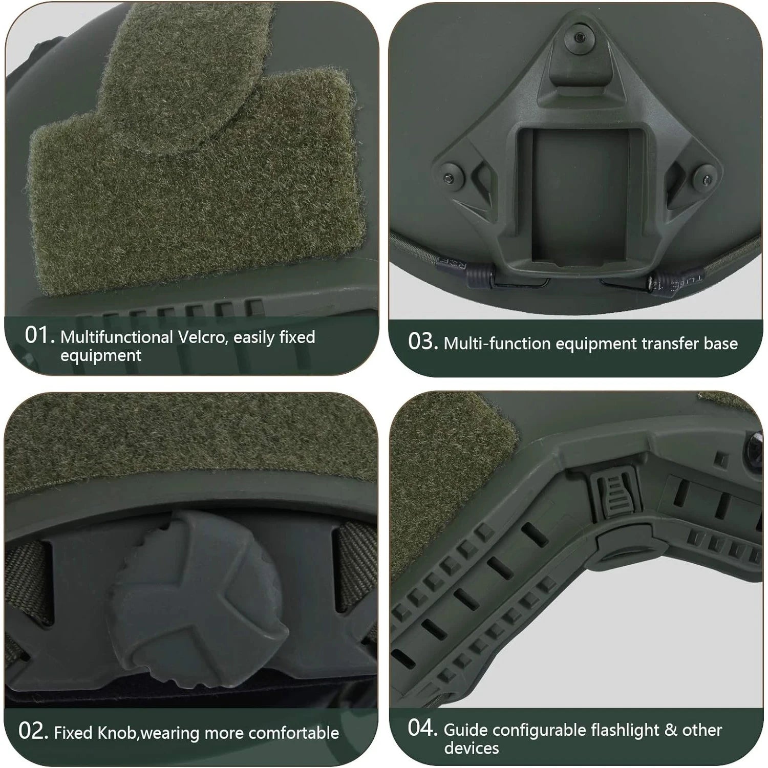 Тактический шлем Booiu Fast MH из стекловолокна для активного отдыха.