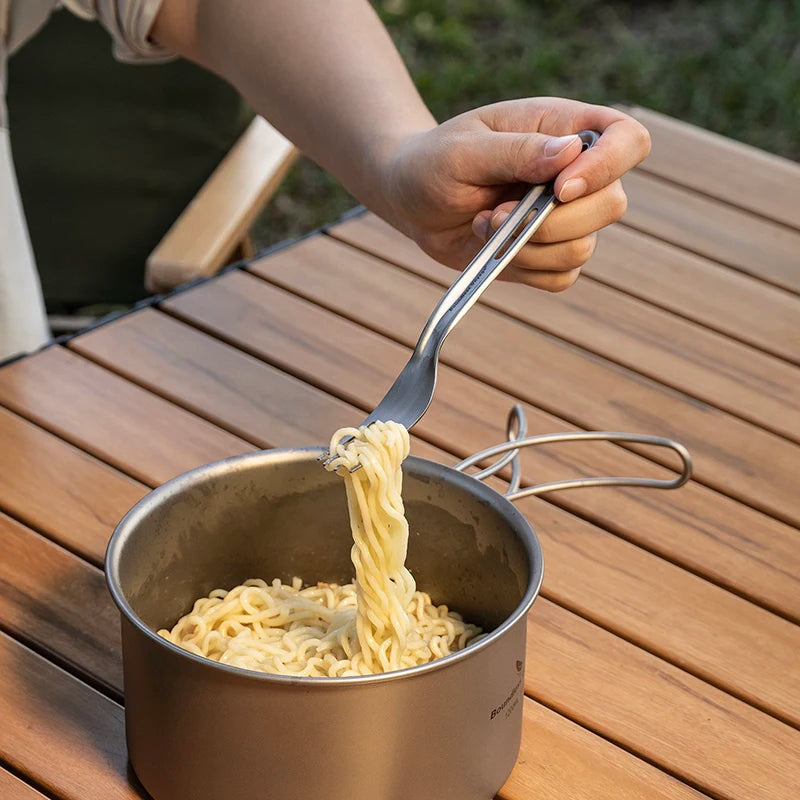 Boundless Voyage Camping Cutlery Set Titanium Knife Spoon Fork Chopsticks