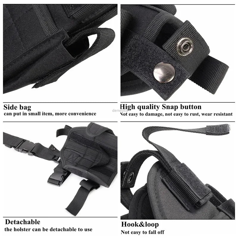 Universal Drop Leg Gun Holster Right Handed Tactical Thigh Pistol Bag Pouch Legs Harness for All