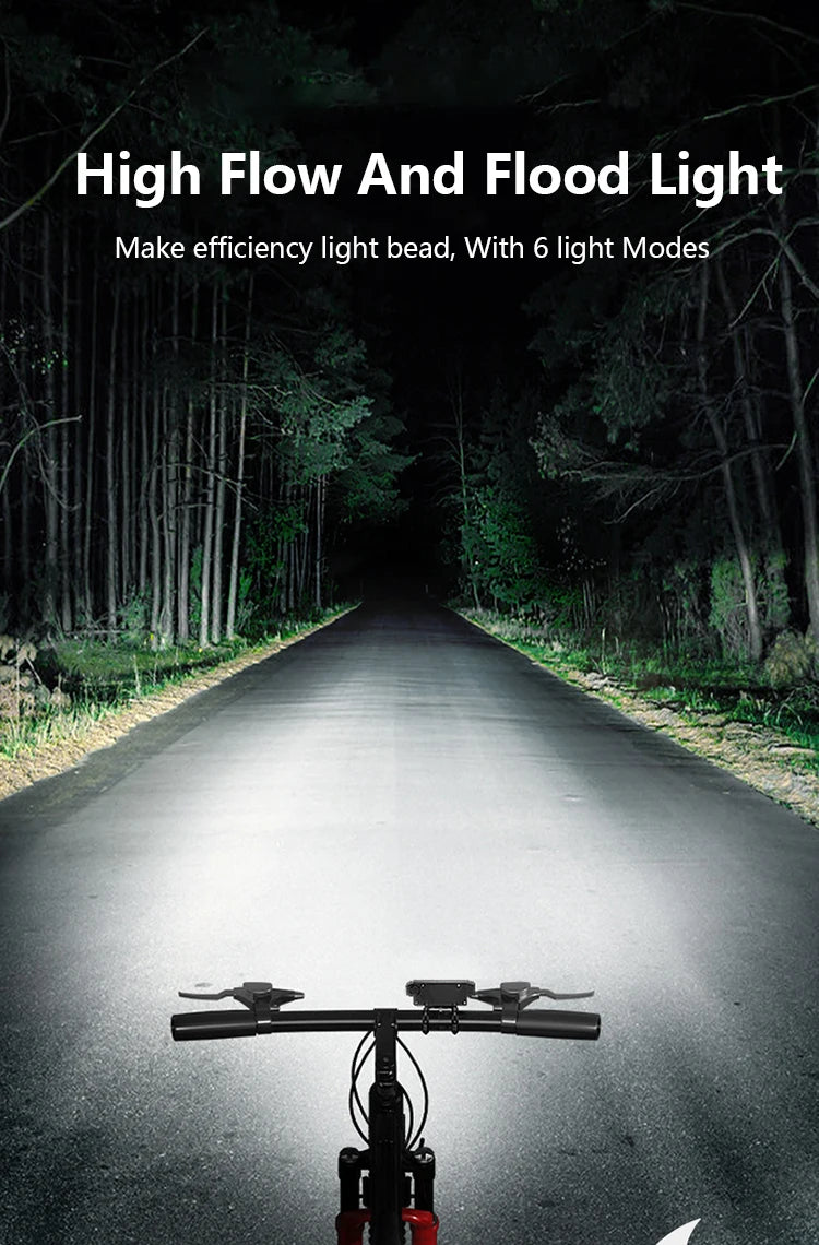 5 8 LED Fiets Koplamp USB Oplaadbaar 130dB Fietshoorn Gemakkelijk te gebruiken