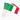 Italy Polyester Flags Home Decoration flag banner 21 14cm Italian Flag hand waving flags with