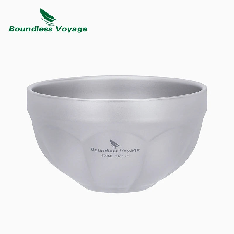 Boundless Voyage 500ml 800ml Titanium Double Wall Insulated Bowl Lightweight