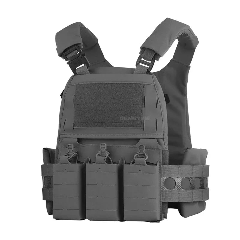 Tactical Vest Airsoft Plate Carrier Military Training Modular Molle System with Triple Magazine
