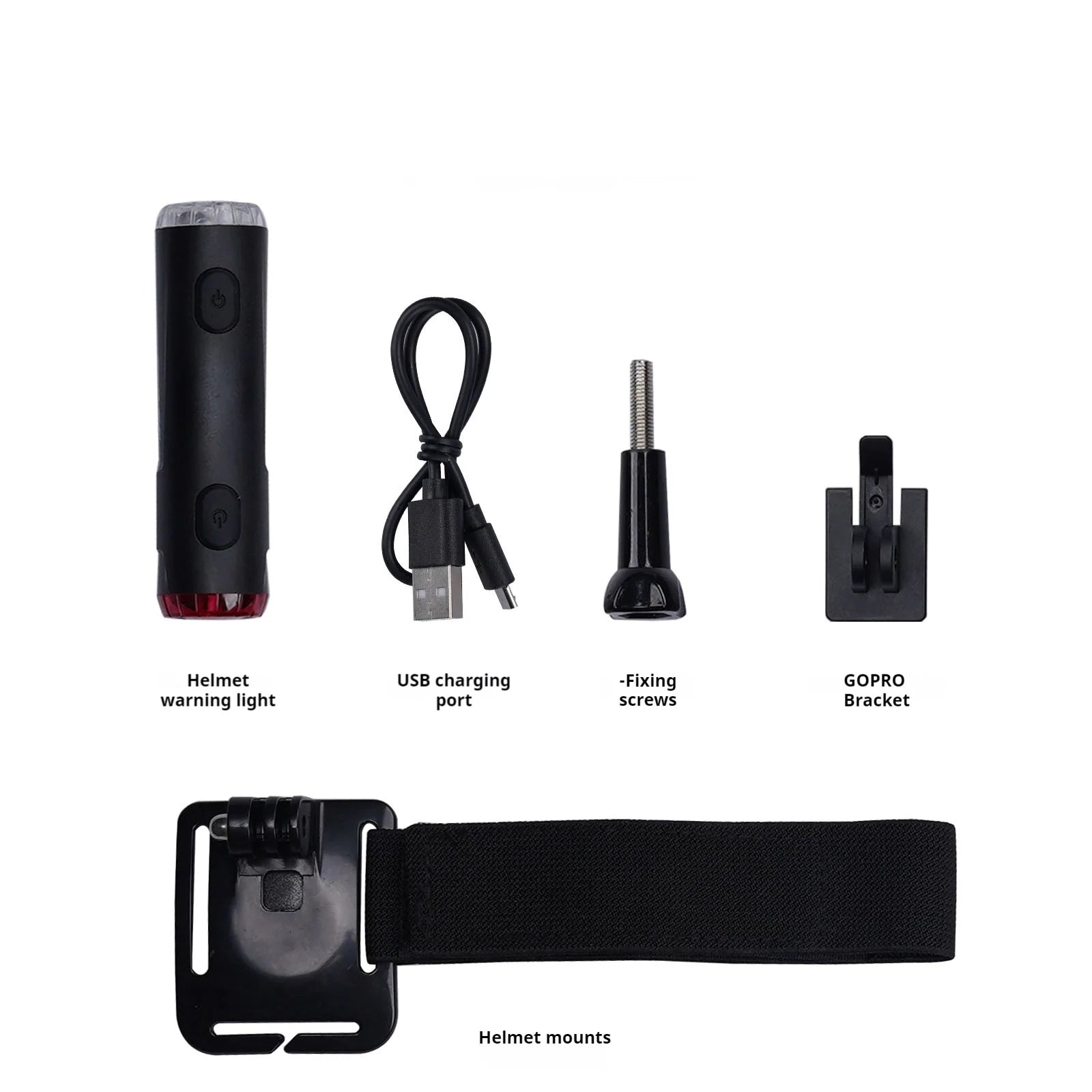Enlee Fiets Achterlicht USB Oplaadbaar Waterdicht Fiets Veiligheidswaarschuwingslicht