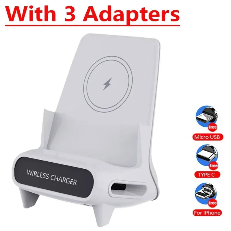 Draadloze oplader, standaard, desktop, mobiele telefoonhouder, 15W, snel opladen