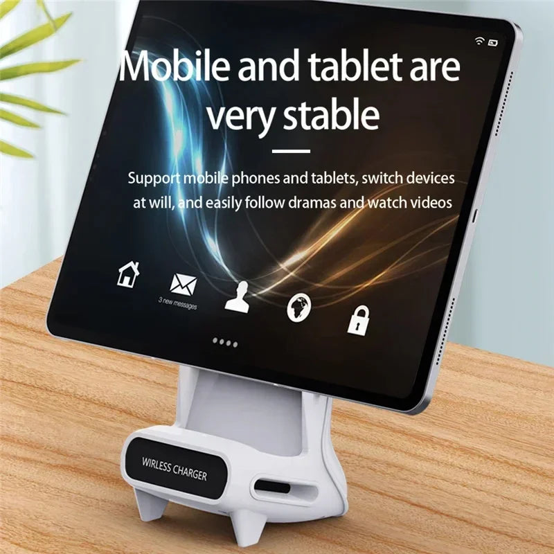 Draadloze oplader, standaard, desktop, mobiele telefoonhouder, 15W, snel opladen