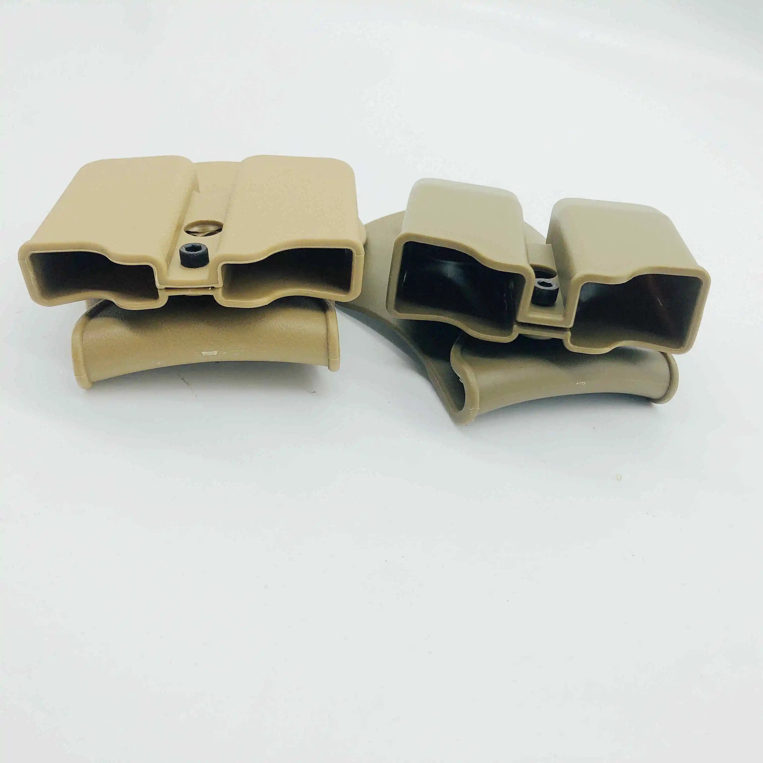 Tactical Double Magazine Holster Universal 9mm .40 Caliber Stack Mag Holder with 1.5 2 Inches Belt