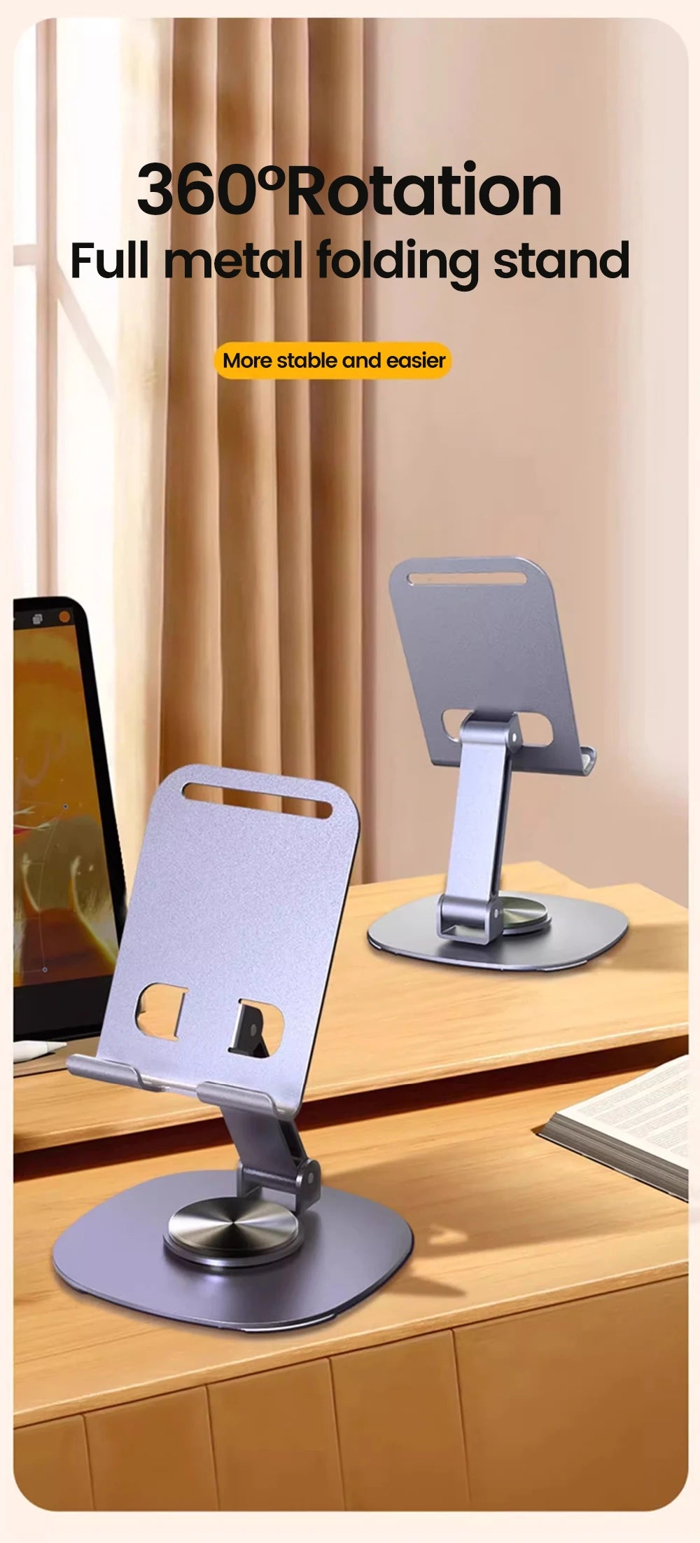 Olaf Draaibare Tafel Mobiele Telefoonhouder Ondersteuning Desktopstandaard Voor iPad Samsung
