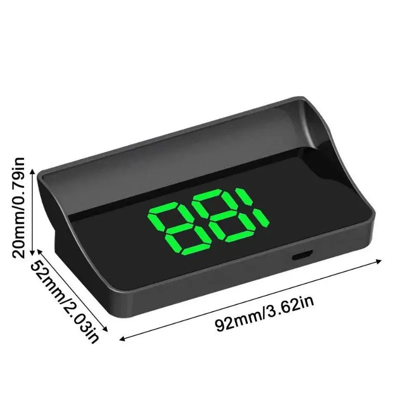 Auto Head-Up HD Display GPS Snelheidsmeter Snelheid KMH Digitale HUD Voorruit