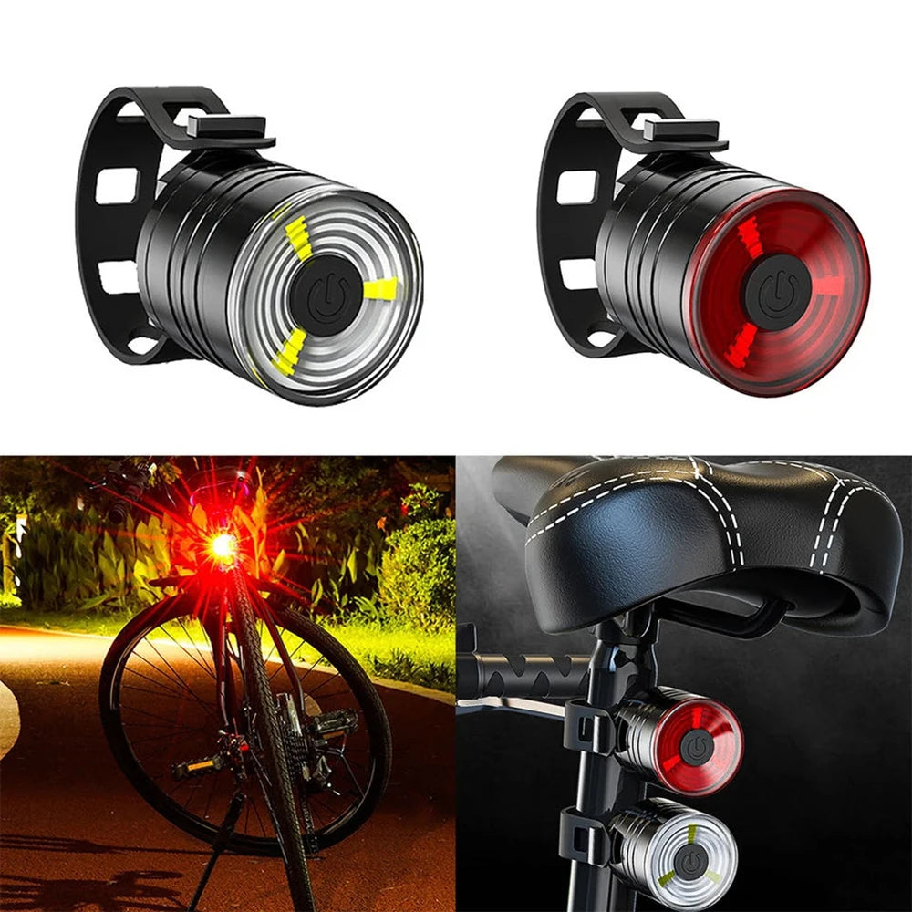 Fietsachterlicht, zaklamp voor fietsen, led, waterdicht