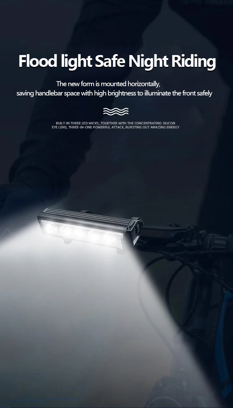 Bicycle Light Bike Front Lights Headlight Flashlight for Bicycle Rechargeable