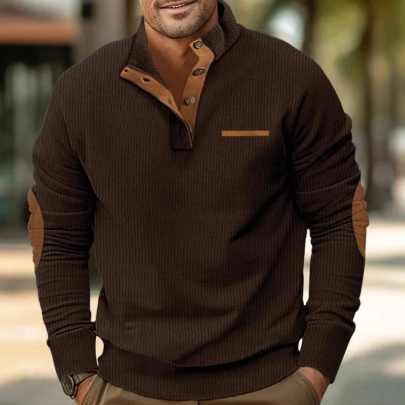 Casual Outdoor Men s Jacket Spring Autumn Corduroy Long Sleeve Stand Collar Sweatshirt Comfortable