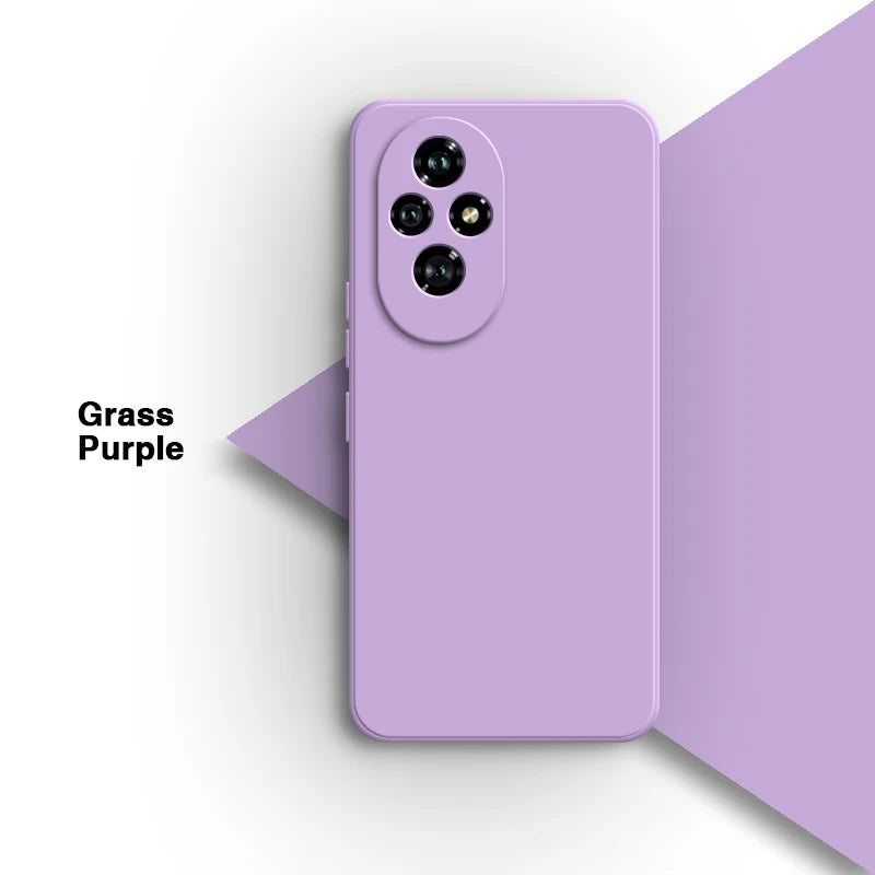 Eenvoudige telefoonhoes voor Honor 200 Pro 200Pro 5G, eenvoudig schokbestendig, vierkant, vloeistofbestendig