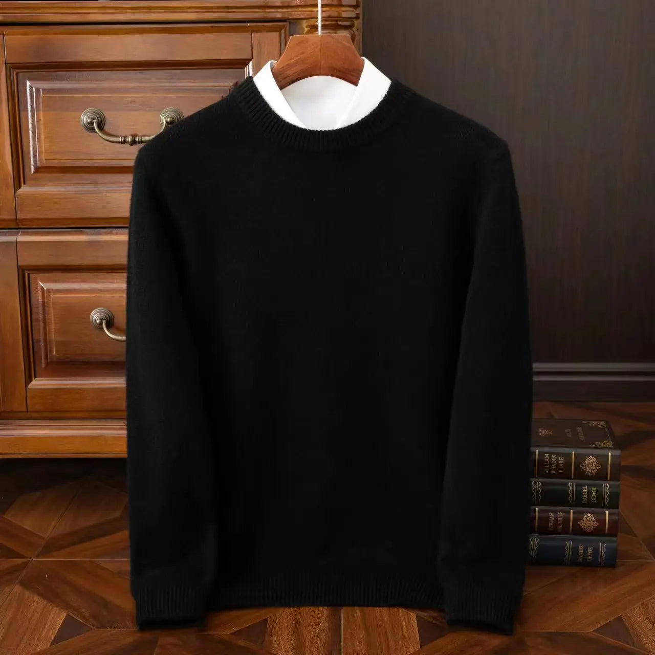Cashmere Sweater O neck Pullovers Men s Loose Oversized M 3XL Knitted Bottom Shirt Autumn Winter
